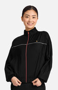 Women's Mock Neck Windbreaker Jacket