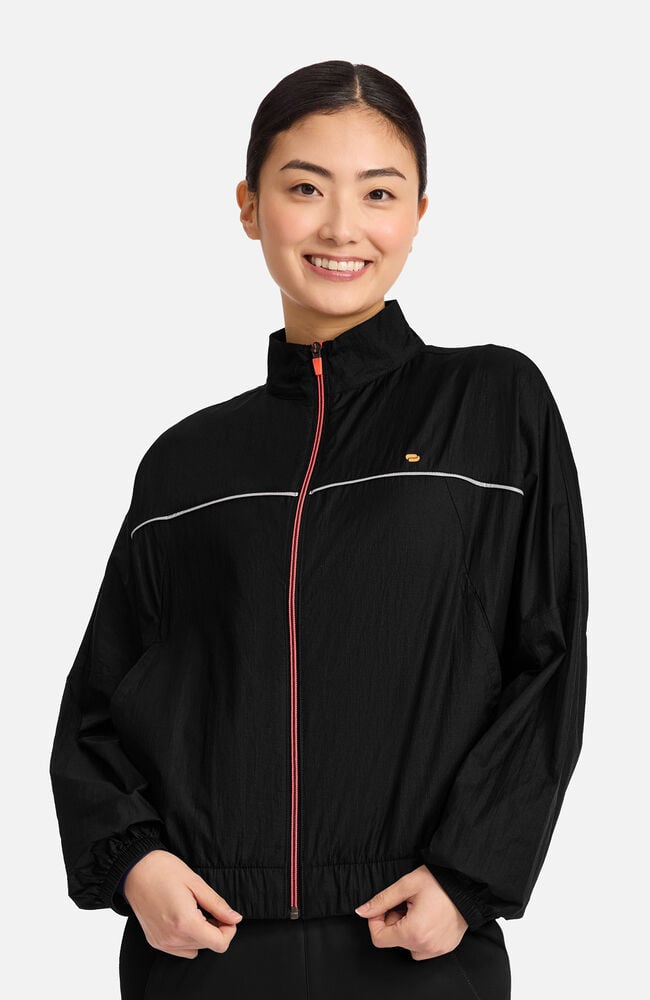 Women's Mock Neck Windbreaker Jacket