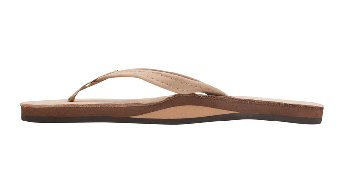 Brown sandal on a white background