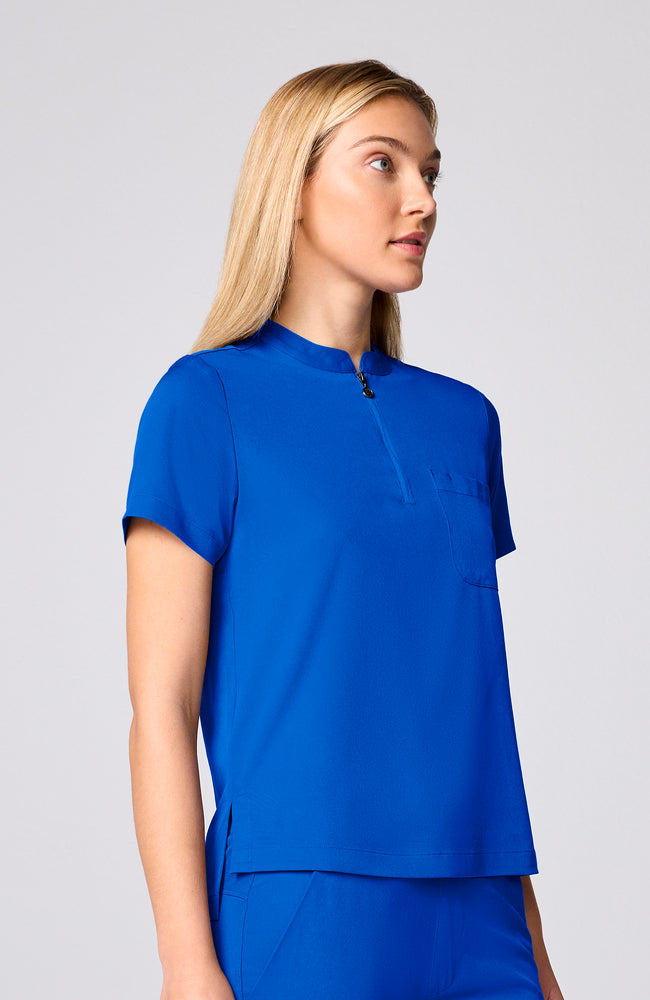 Women's Scrub Set: Haven Mandarin Collar Top & Harmony Jogger Pant