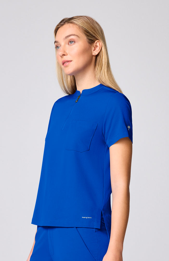 Women's Scrub Set: Haven Mandarin Collar Top & Harmony Jogger Pant