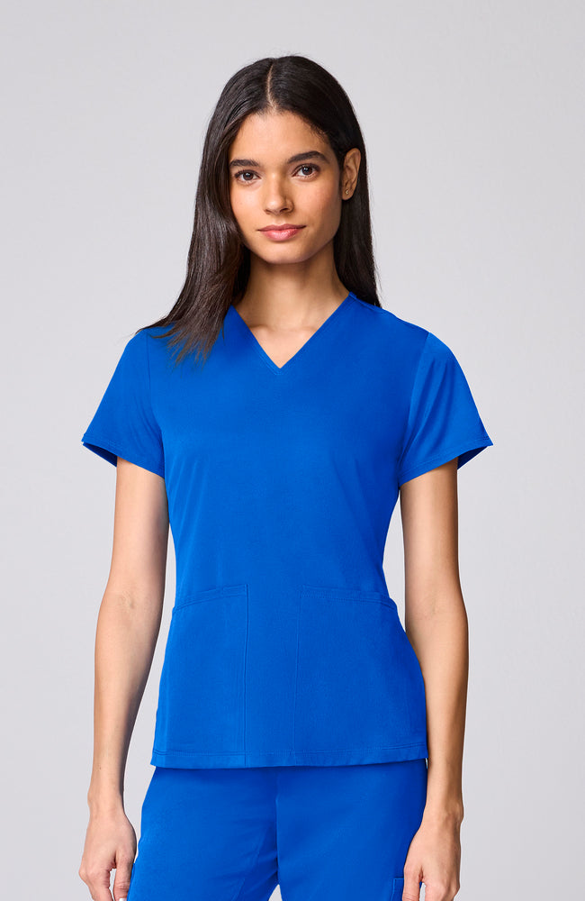 Women's Scrub Set: Hayley V-Neck Top & Hannah Wide Leg Pant