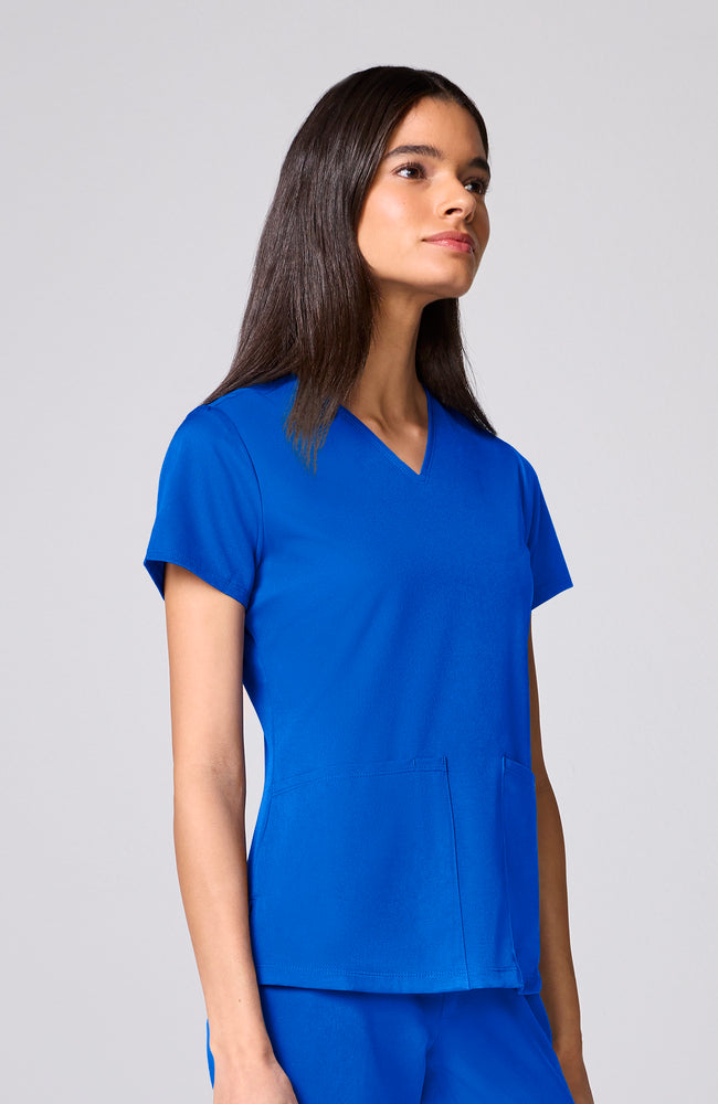 Women's Scrub Set: Hayley V-Neck Top & Hannah Wide Leg Pant