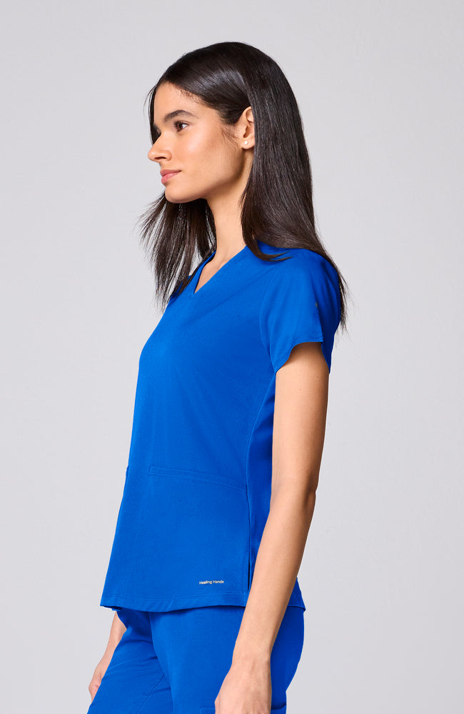 Women's Scrub Set: Hayley V-Neck Top & Hannah Wide Leg Pant