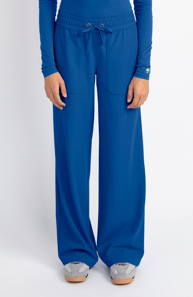 Women's Scrub Set: Hayley V-Neck Top & Hannah Wide Leg Pant