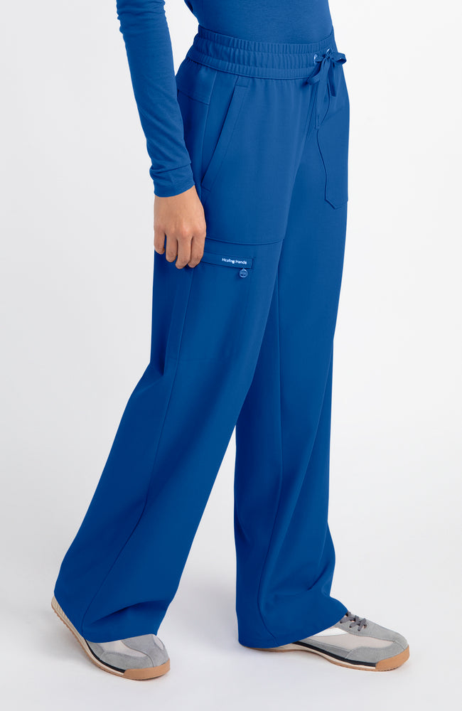 Women's Scrub Set: Hayley V-Neck Top & Hannah Wide Leg Pant