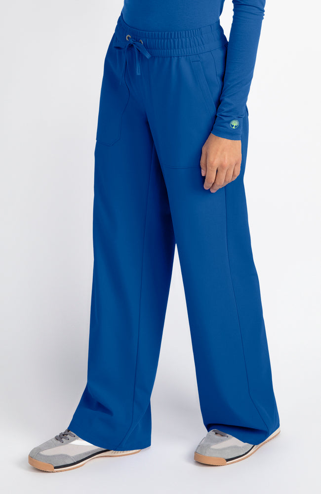 Women's Scrub Set: Hayley V-Neck Top & Hannah Wide Leg Pant