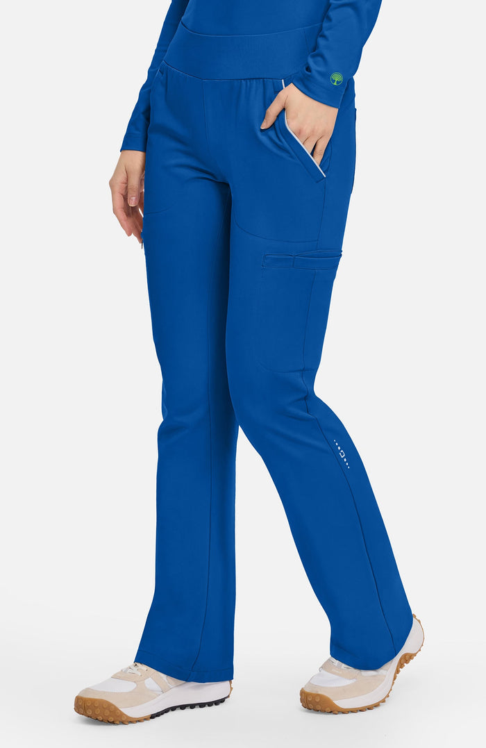 Women's Scrub Set: Sandy Zip Mandarin Collar Top & Joelle Flare Leg Pant
