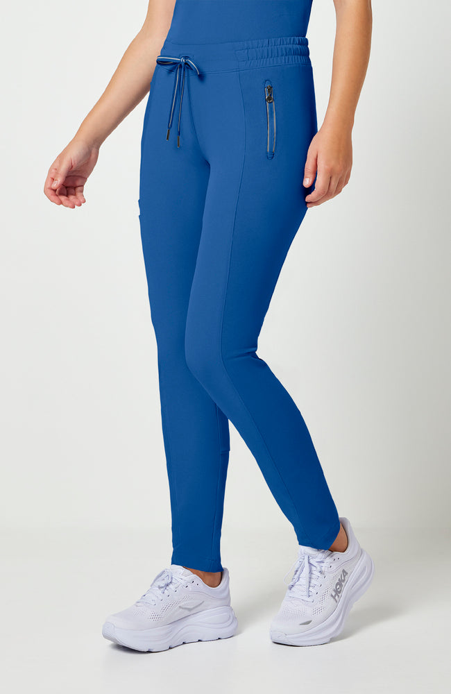 Women's Scrub Set: Sonia Zip Y-Neck Top & Niko Elastic Waistband Pant