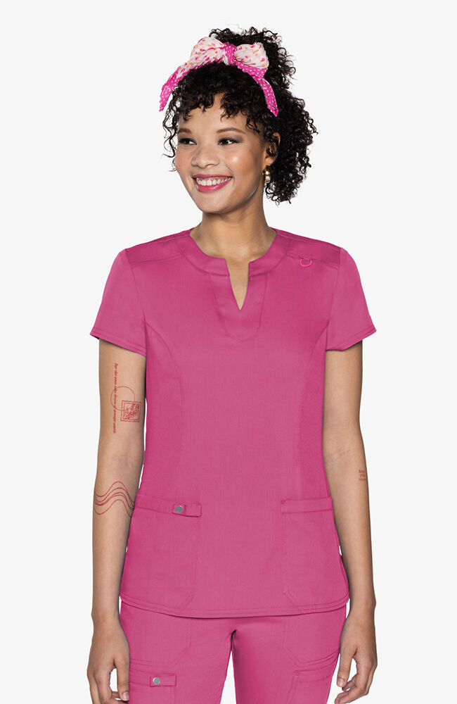 Women's Split Round Neck Scrub Top